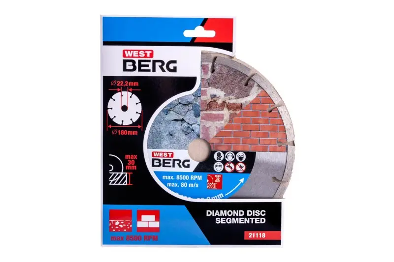 Kotouč diamantový WESTBERG 180x2.3x22.2mm segment