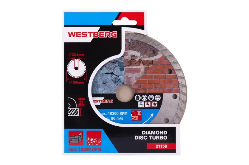 Kotouč diamantový WESTBERG 150x2.2x22.2mm TURBO