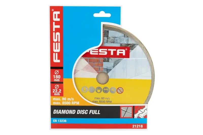Kotouč diamantový FESTA plný 180x2.4x22.2mm