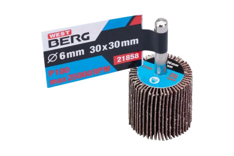 Kotouč lamelový brusný WESTBERG 30x30x6mm P100 stopka