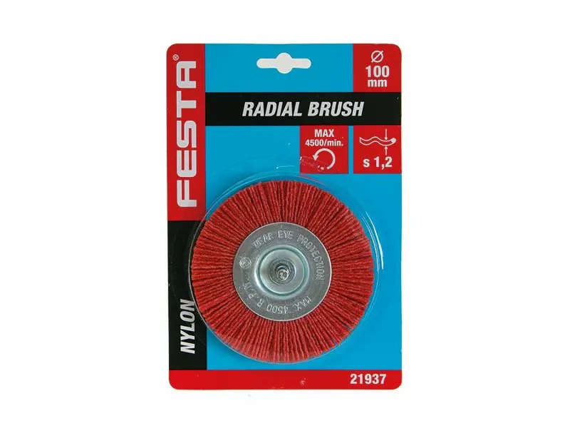 Kartáč rotační radiální FESTA nylon 100mm stopka