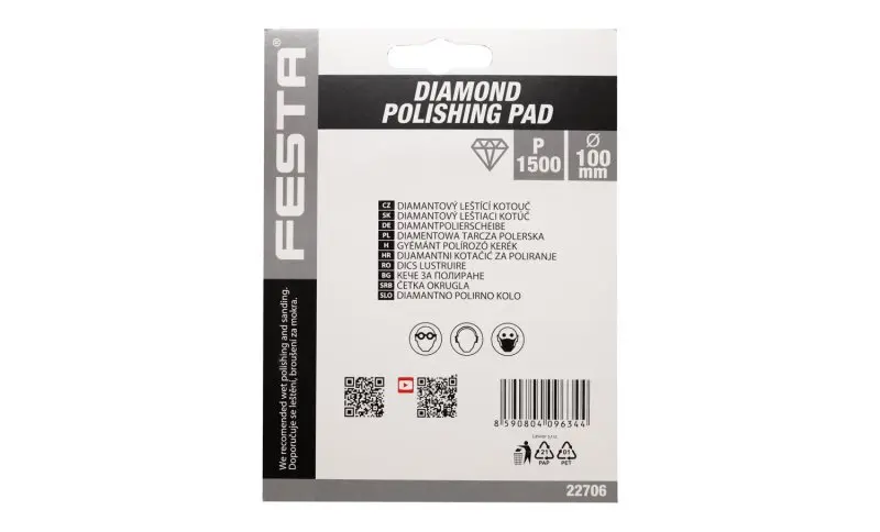 Kotouč leštící diamantový FESTA 100mm P1500