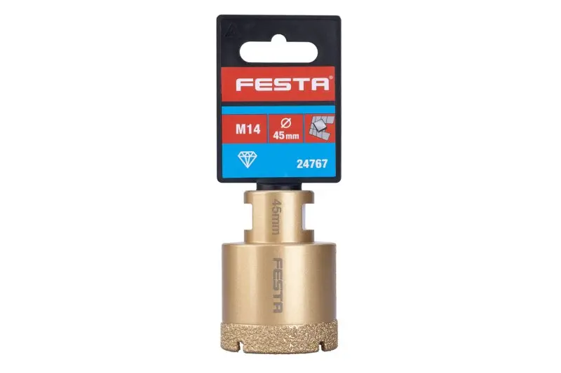 Korunka vykružovací FESTA diamantová 45mm M14