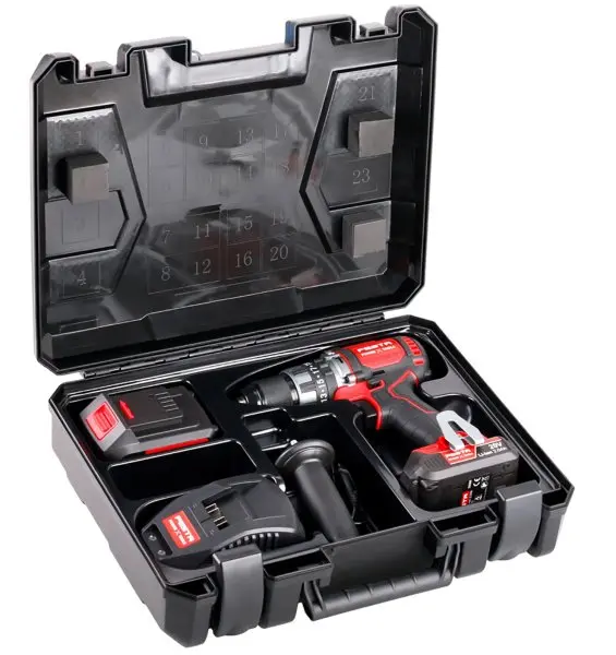 Vrtačka AKU s příklepem FESTA "BRUSHLESS" SHARE20V baterie 2 a 4Ah,nabíječka,kufr