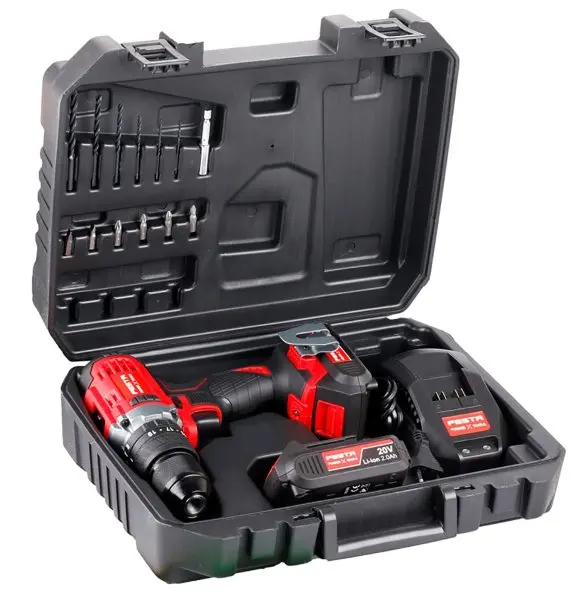 Vrtačka AKU s příklepem FESTA SHARE20V 2x baterie 2.0Ah, nabíječka, kufr