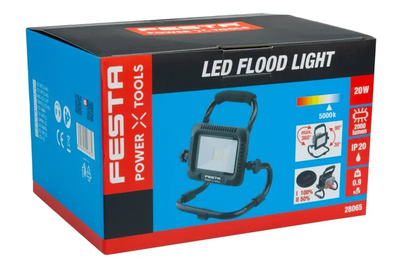 LED reflektor AKU FESTA 20W 2000lm/5000k  SHARE20V (bez baterie a nabíječky)