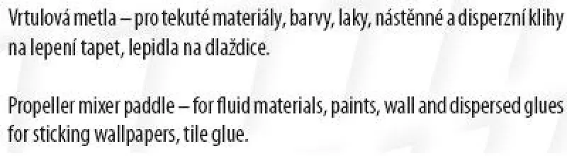 Míchadlo FESTA vrtule 80mm ZN