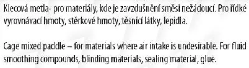 Míchadlo FESTA kalich 100mm ZN