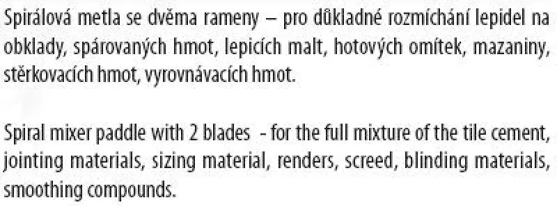 Míchadlo FESTA bez kruhu 6hran 70mm ZN