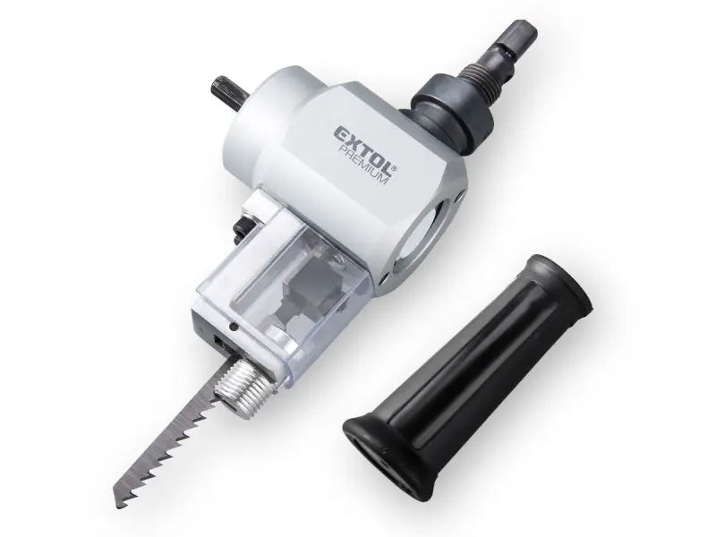 nástavec na vrtačku 2funkční, k stříhání plechu/řezání dřeva