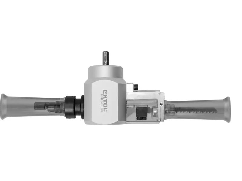 nástavec na vrtačku 2funkční, k stříhání plechu/řezání dřeva