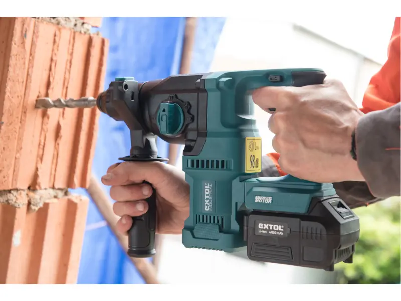 kladivo vrtací aku SHARE20V, 2,6J, SDS plus, BRUSHLESS, 20V Li-ion, 4Ah