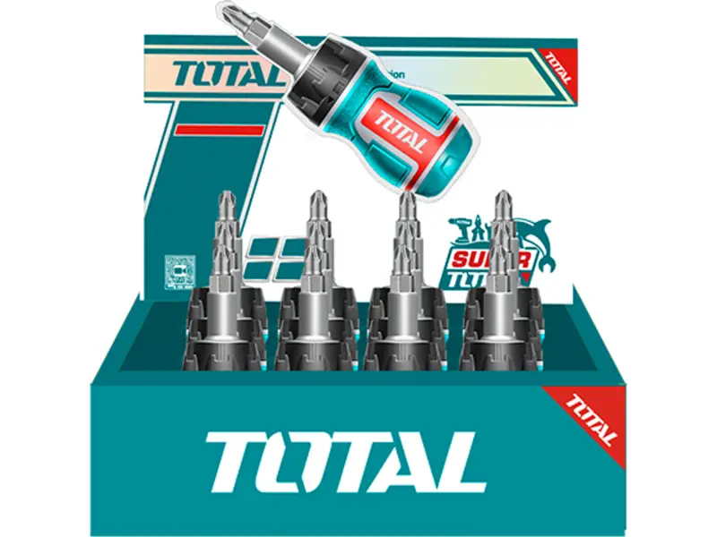 Šroubovák 8v1, ráčnový