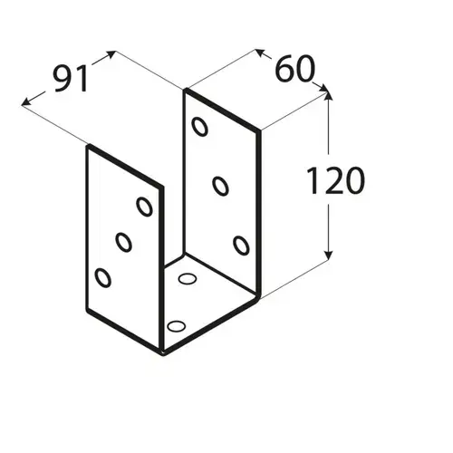 PSO  90 (91*120*5) Patka sloupku 90