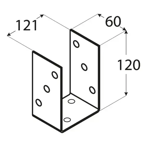 PSO 120 (121*120*5) Patka sloupku 120