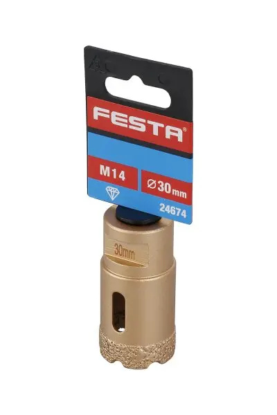 Korunka vykružovací FESTA diamantová 30mm M14