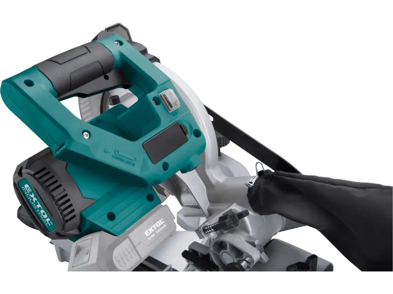 pila pokosová 185mm aku s laserem SHARE20V, BRUSHLESS, 20V Li-ion, bez baterie a nabíječky