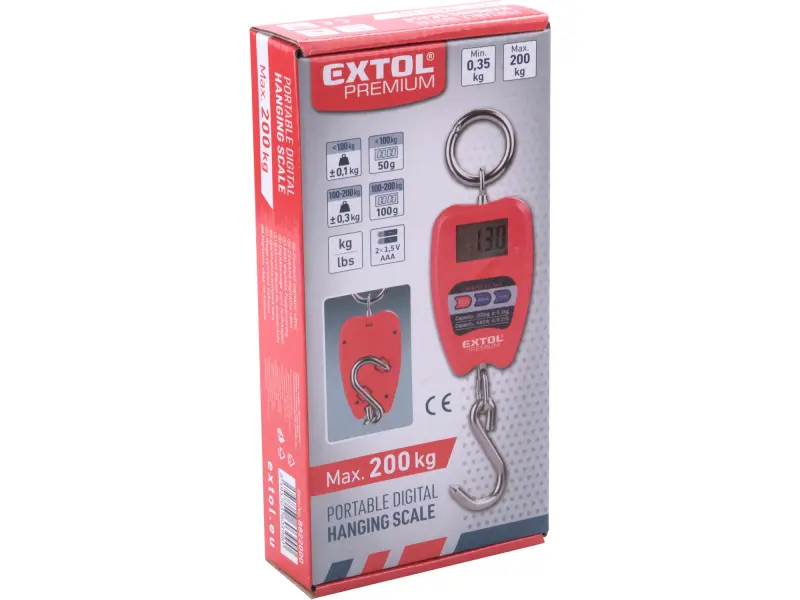 váha závěsná digitální, 0,35 - 200kg