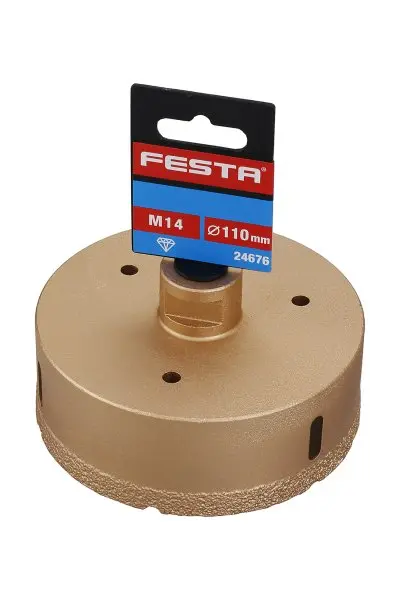 Korunka vykružovací FESTA diamantová 110mm M14