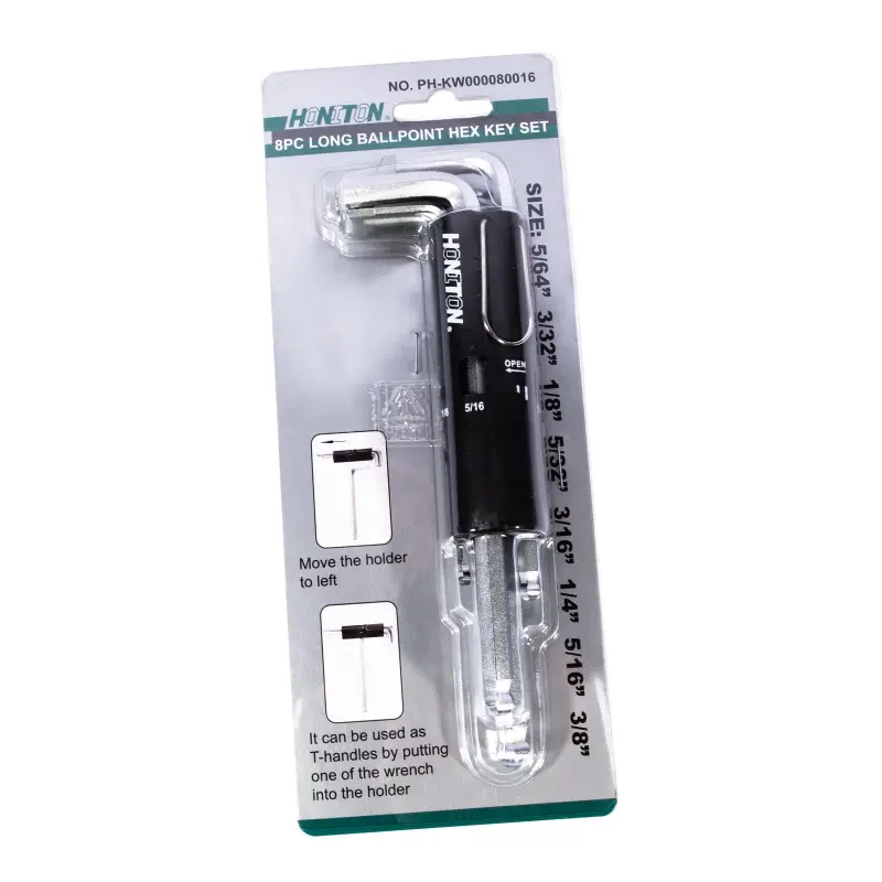 Sada IMBUS klíčů s kuličkou v palcových rozměrech 8 dílů