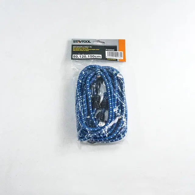 Sada gumových upínacích popruhů s hákem 80,120,150cm 3ks