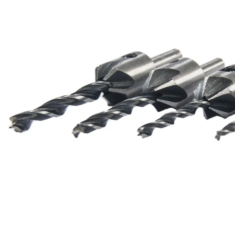 Sada vrtáků do dřeva se záhlubníkem 4 díly - dřevěný obal