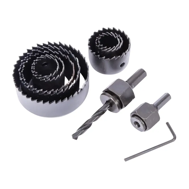 Sada vykružovacích korunek 18-63 mm 10 dílů - plastový obal