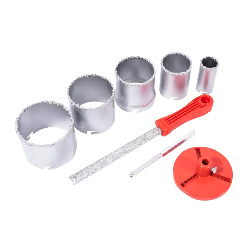 Sada diamantových vykružovacích korunek 33-83 mm 8 dílů - PVC obal