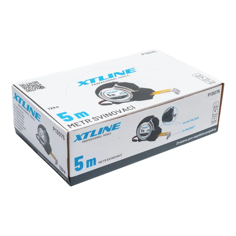 Metr svinovací kovový 2x stop | 5 m x 19 mm