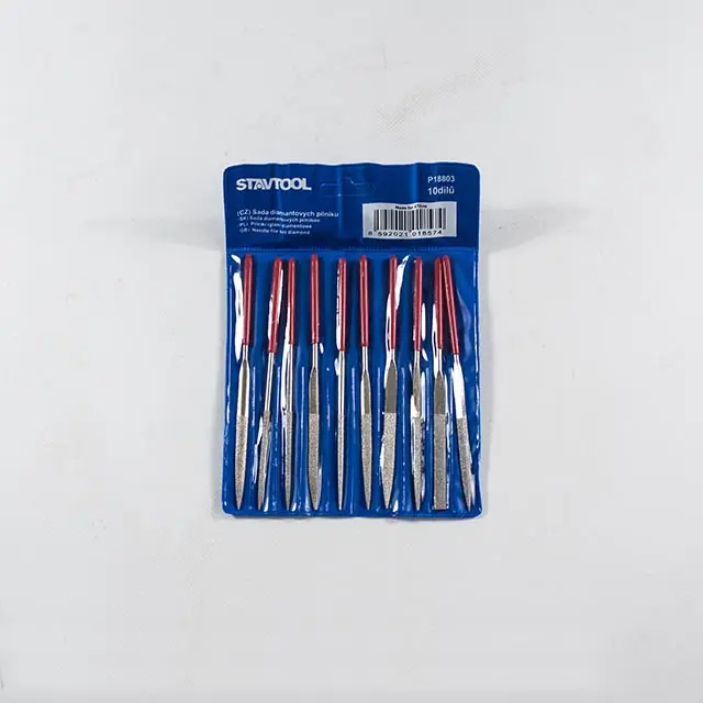 Sada jehlových pilníků s diamantových povrchem 10 dílů