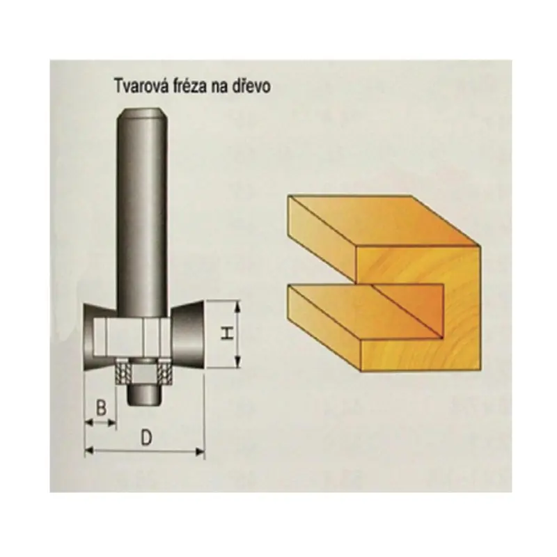 Tvarové frézy do dřeva | 9,4x57x8 mm
