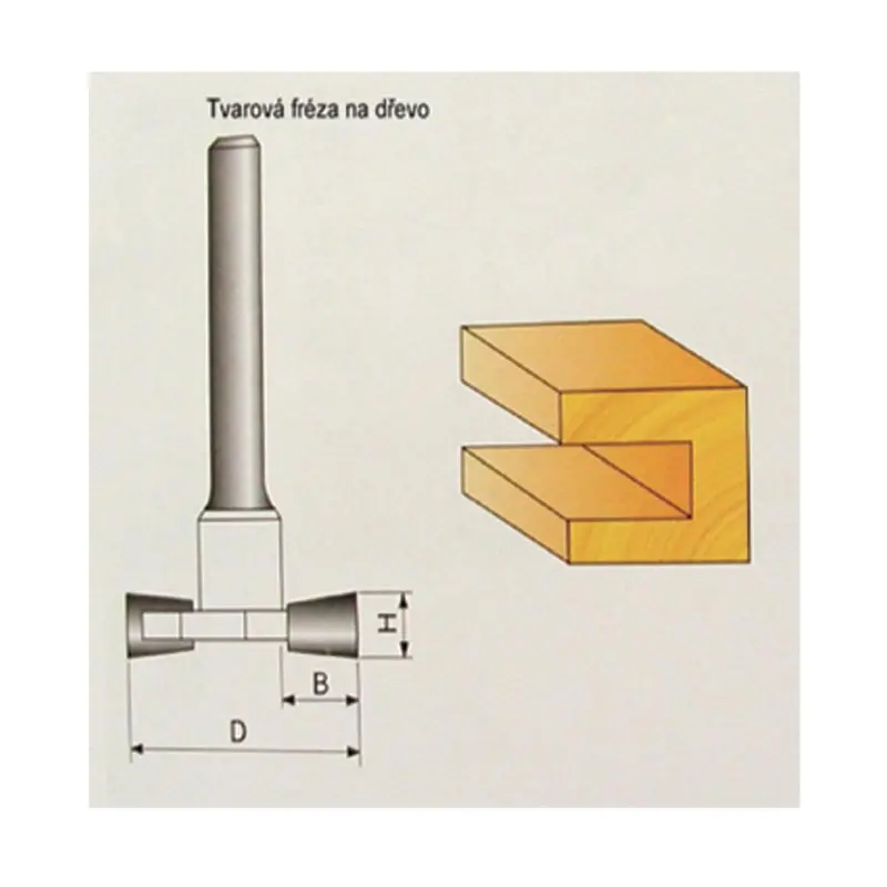 Tvarové frézy do dřeva | 0x40x8 mm