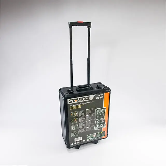 Sada nářadí v pojízdném boxu 370x210x520 mm | 188 dílů