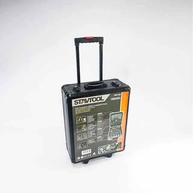 Sada nářadí v pojízdném boxu 370x210x520 mm | 188 dílů