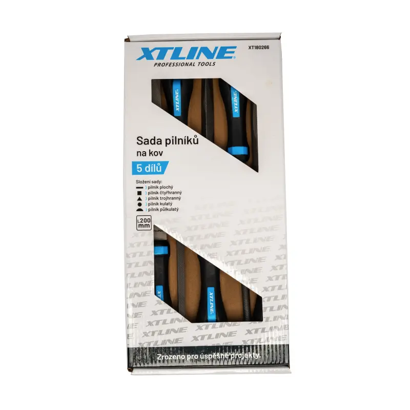 Sada pilníků na kov 200 mm | 5 dílů