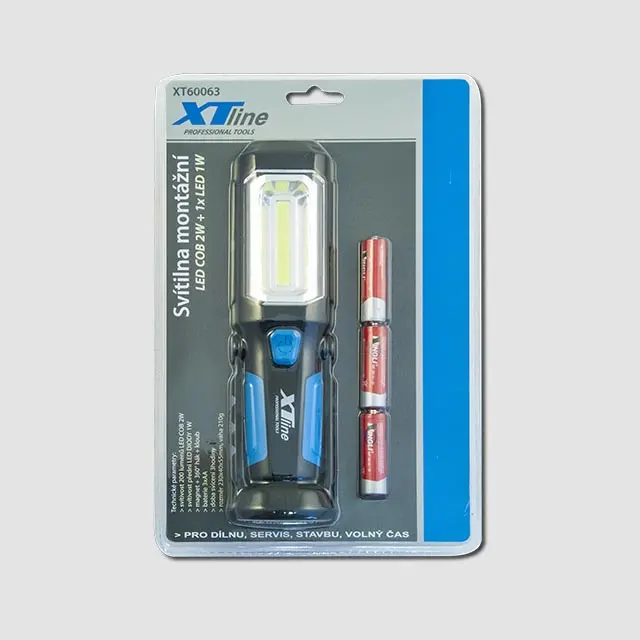 Svítilna montážní COB LED + 1x LED 1 W