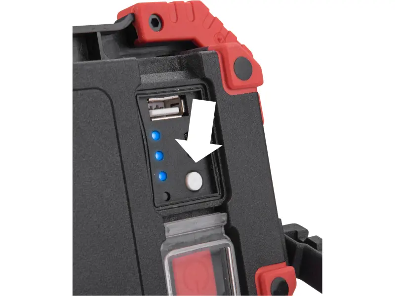 reflektor LED, 1000lm, USB nabíjení s powerbankou, Li-ion