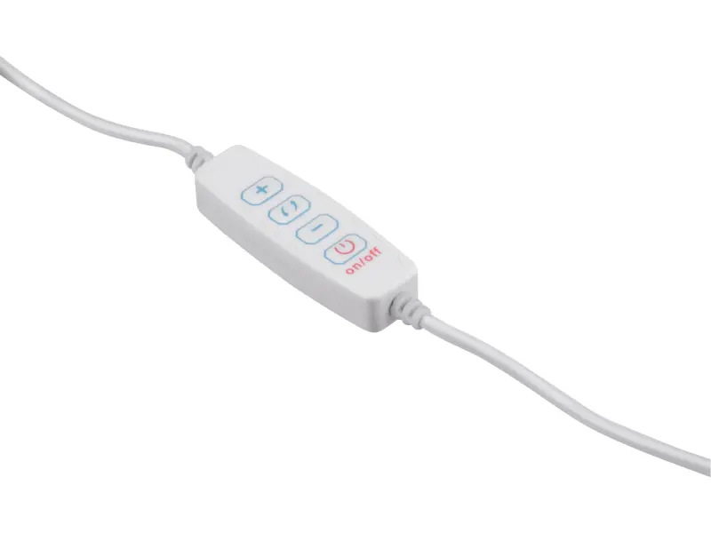 lampa stolní s lupou, USB napájení, bílá, 2400lm, 3 barvy světla, 5x zvětšení