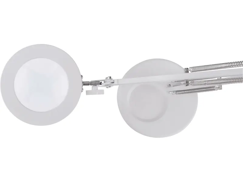 lampa stolní s lupou, USB napájení, bílá, 2400lm, 3 barvy světla, 5x zvětšení