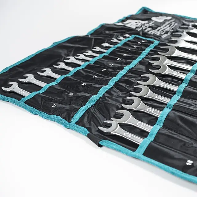 Sada očkoplochých klíčů 6-32 mm chrom 24 dílů - textilní obal