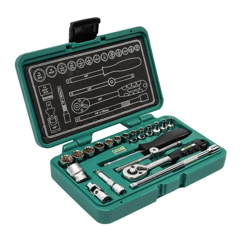 Sada hlavic 1/4” 20 dílů