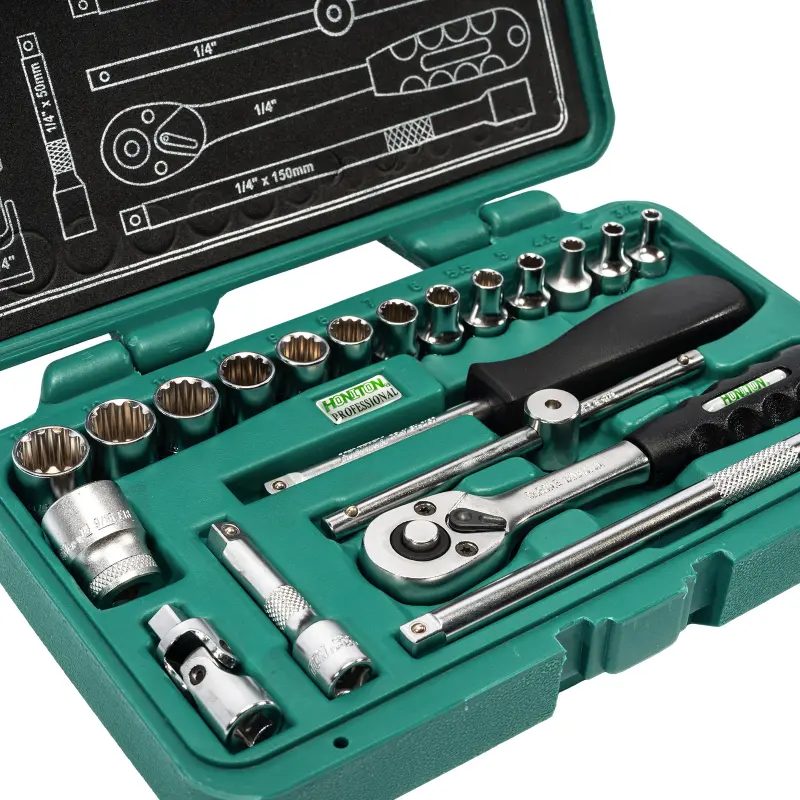 Sada hlavic 1/4” 20 dílů