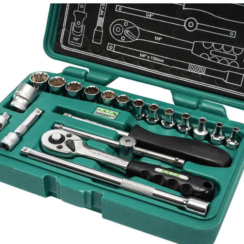 Sada hlavic 1/4” 20 dílů