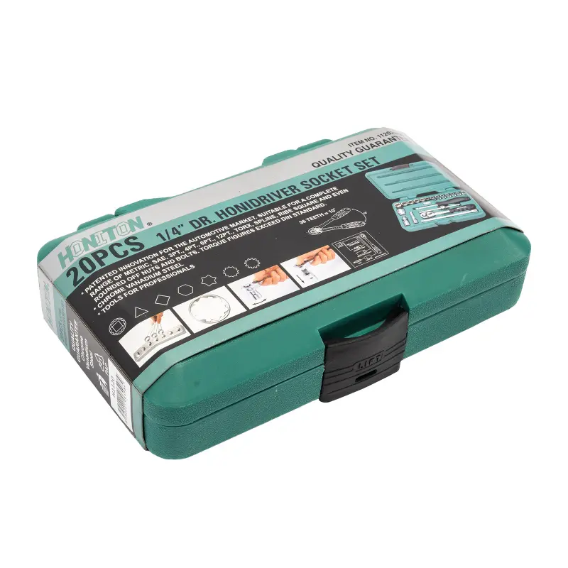 Sada hlavic 1/4” 20 dílů