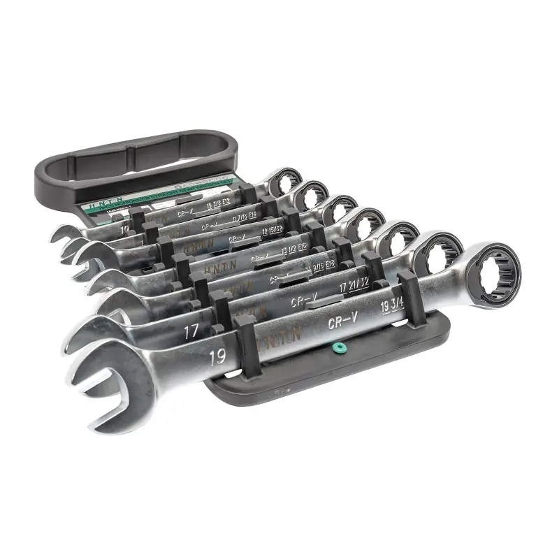 Sada očkoplochých ráčnových klíčů 10-19 mm 7 dílů