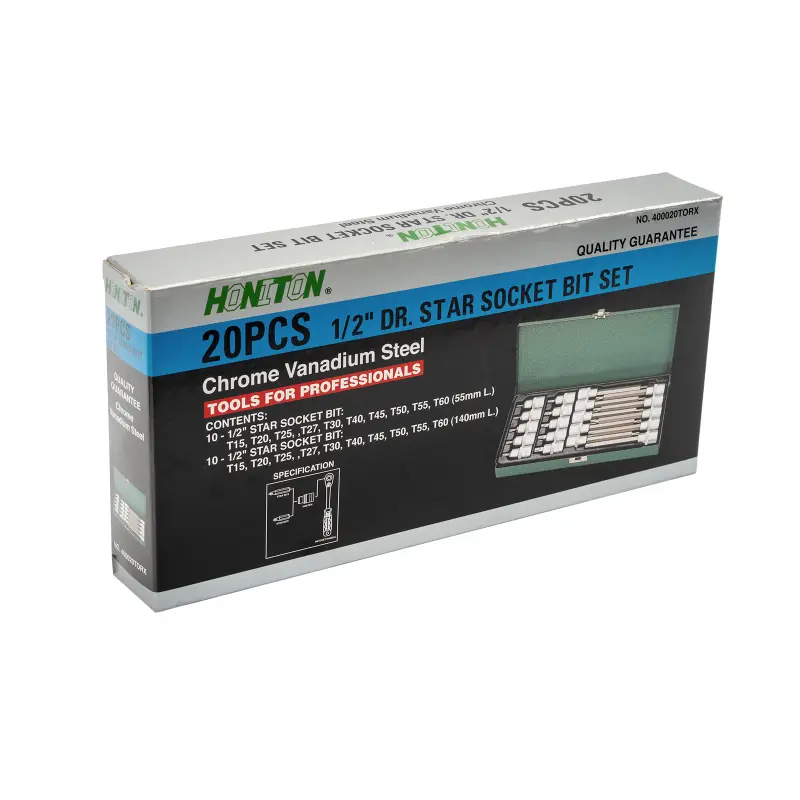 Sada hlavic TRX 1/2” 20 dílů