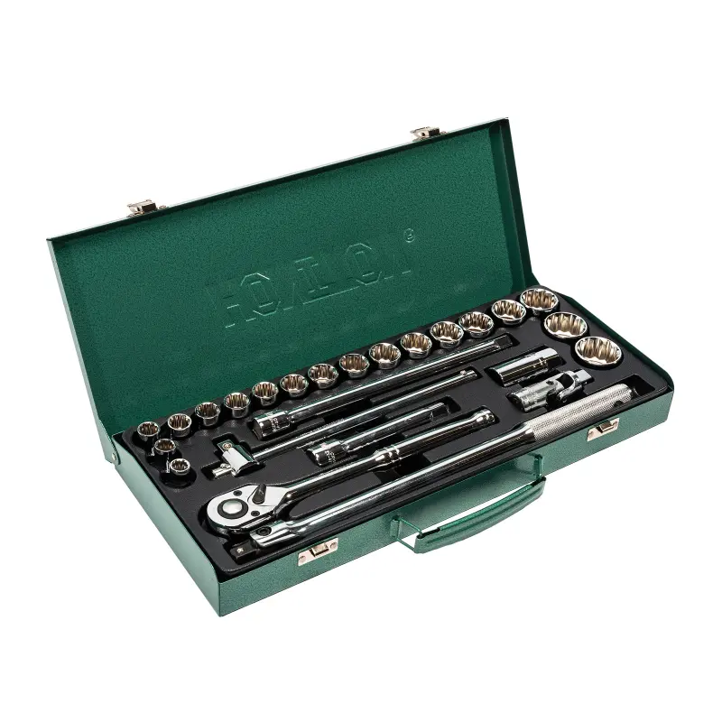 Sada dvanáctihranných hlavic 1/2” 25 dílů