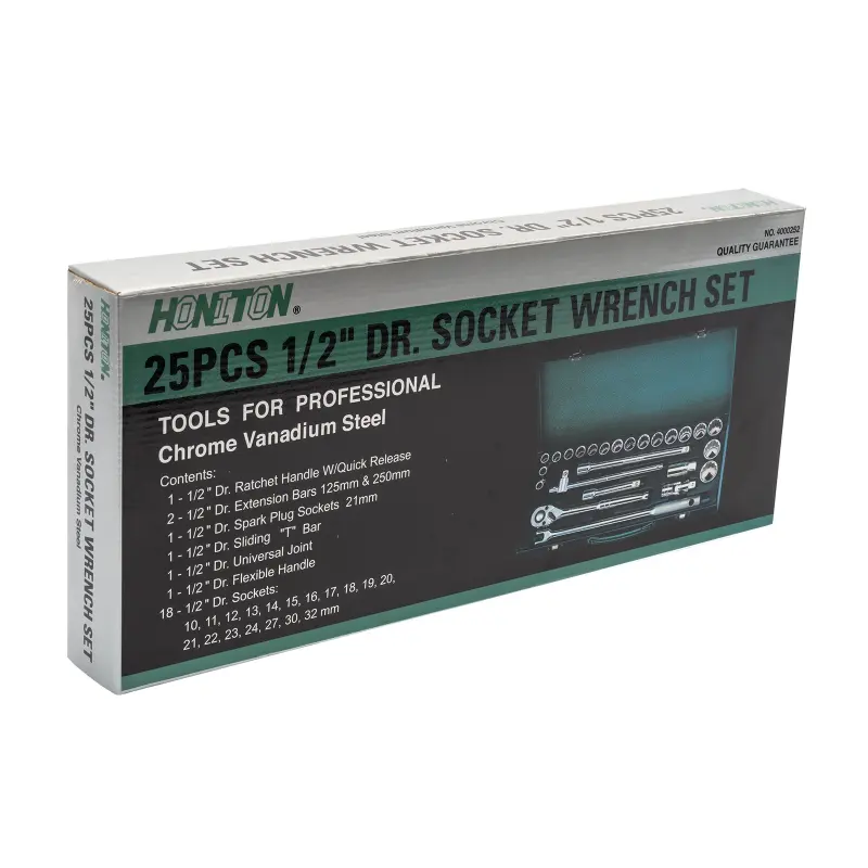 Sada dvanáctihranných hlavic 1/2” 25 dílů