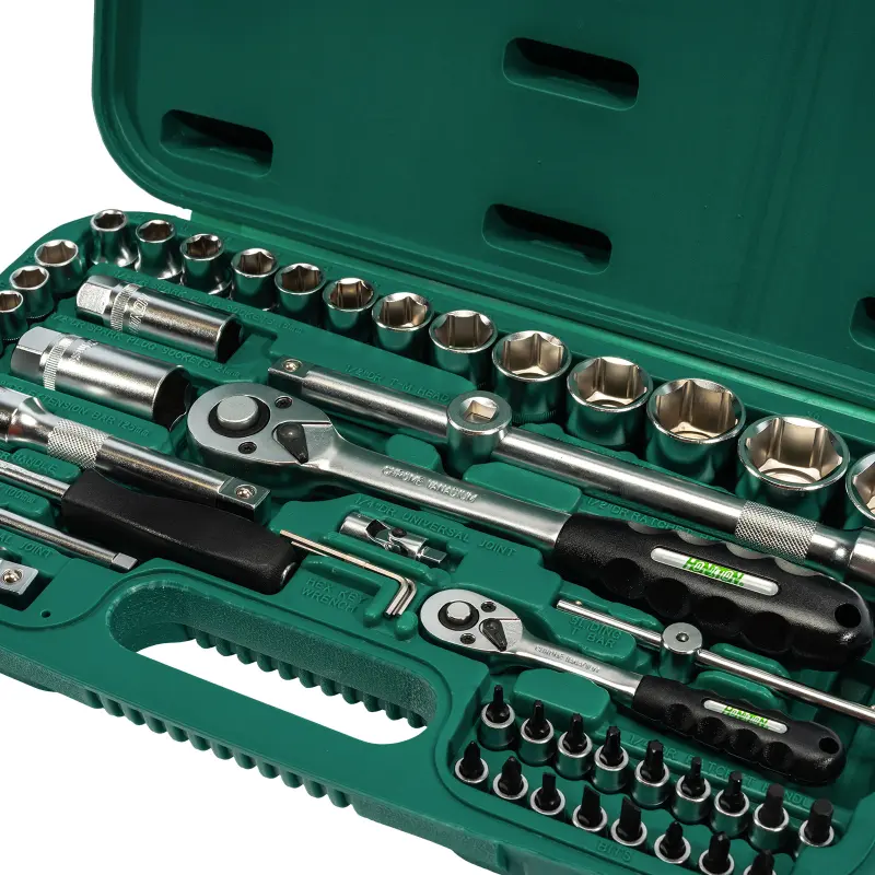 Sada hlavic 1/4”-1/2” 56 dílů