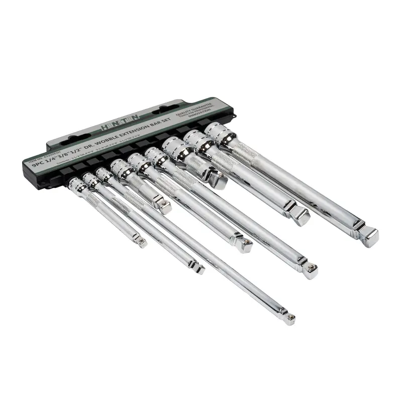 Sada prodloužení 1/4”-3/8”-1/2” 9 dílů - výkyvné